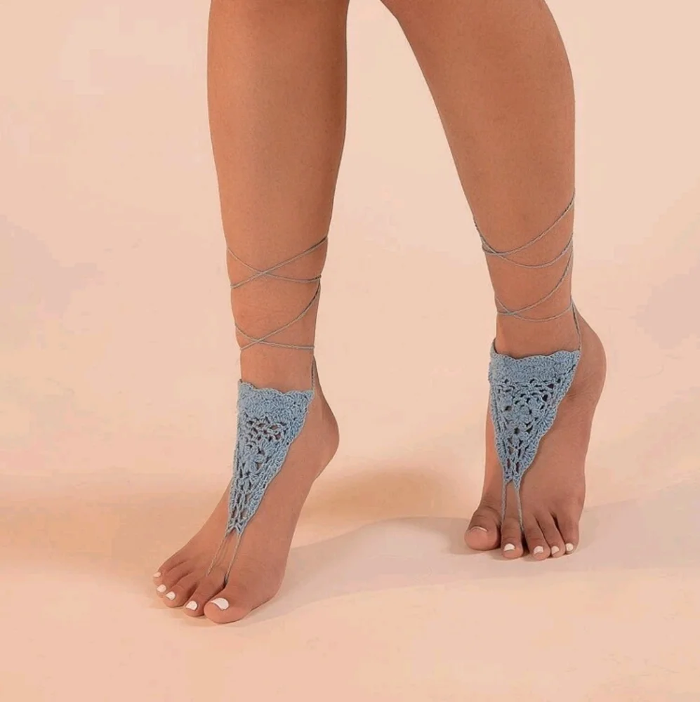 🍉5 for $25* Crochet Boho Barefoot Sandals
